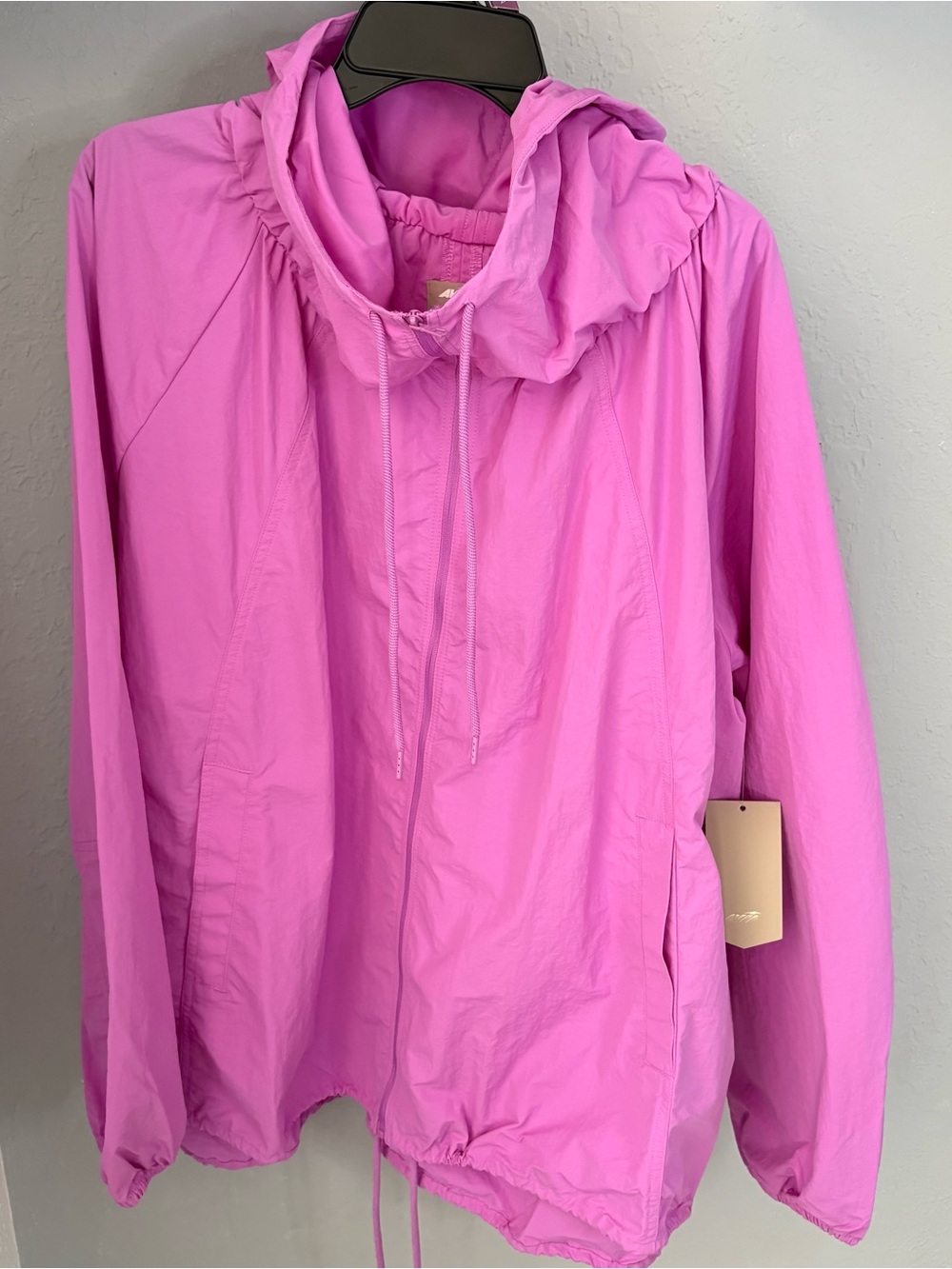 Avia Pink Hooded Utility Windbreaker Jacket